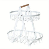 Wrought Iron Wire Fruit Basket Bowl Stand